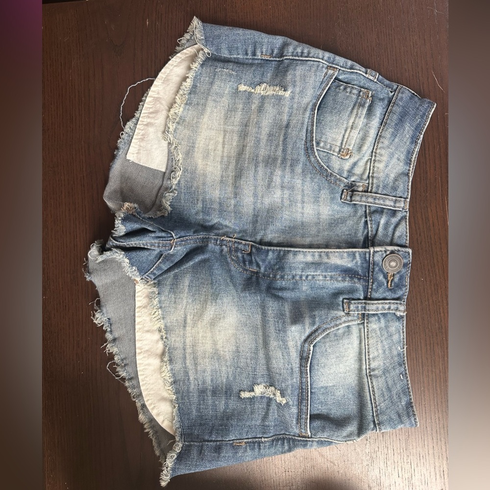 High rise Jean shorts